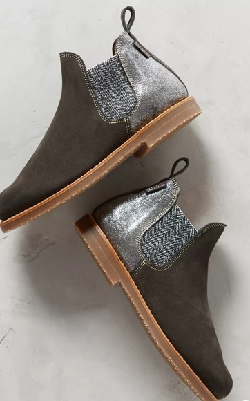 Penelope Chilvers Safari Chelsea Ankle Boots silver/pewter